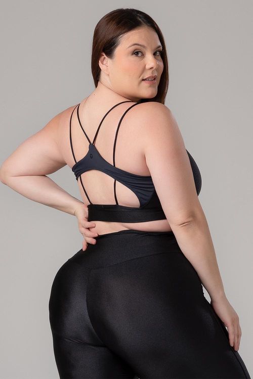 Top Plus Lumi Straps Com Bojo Removível - Preto