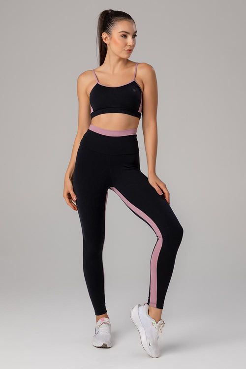 Calça Legging High Compression Dual - Preto