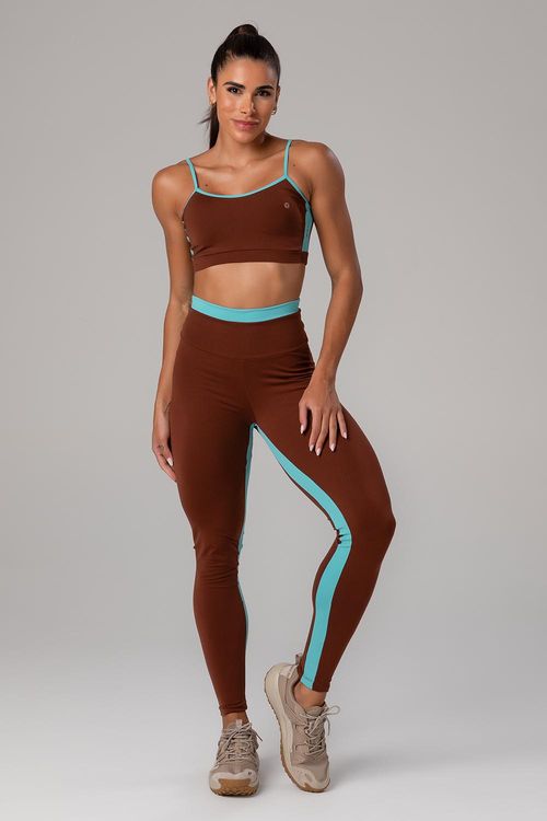 Calça Legging High Compression Dual - Cacau