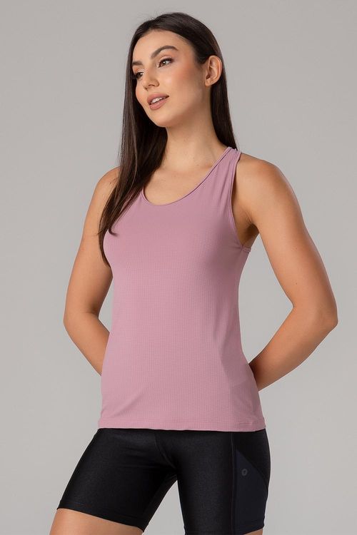 Blusa Texture Air Cross - Orquidea