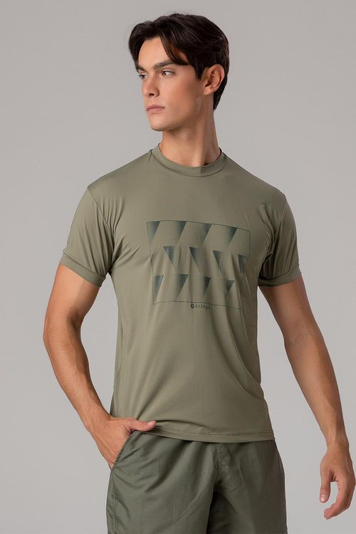 Camiseta Neutral Fade Masculina - Oliva