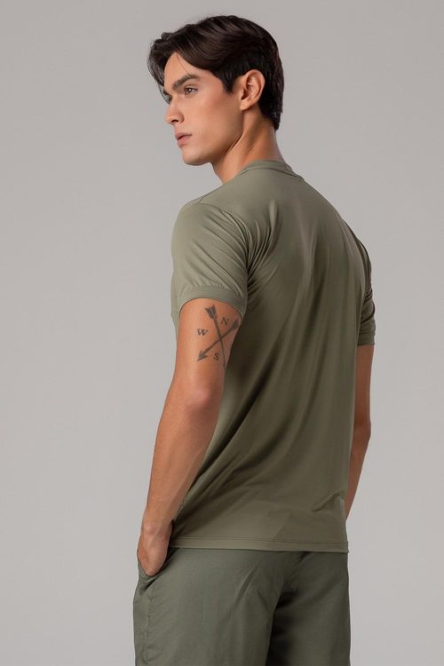 Camiseta Neutral Fade Masculina - Oliva