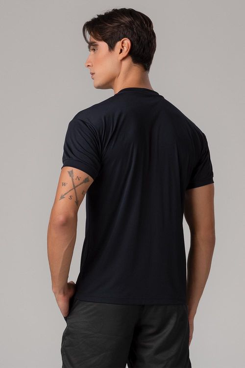 T-Shirt Bio Tech Maculina - Preta