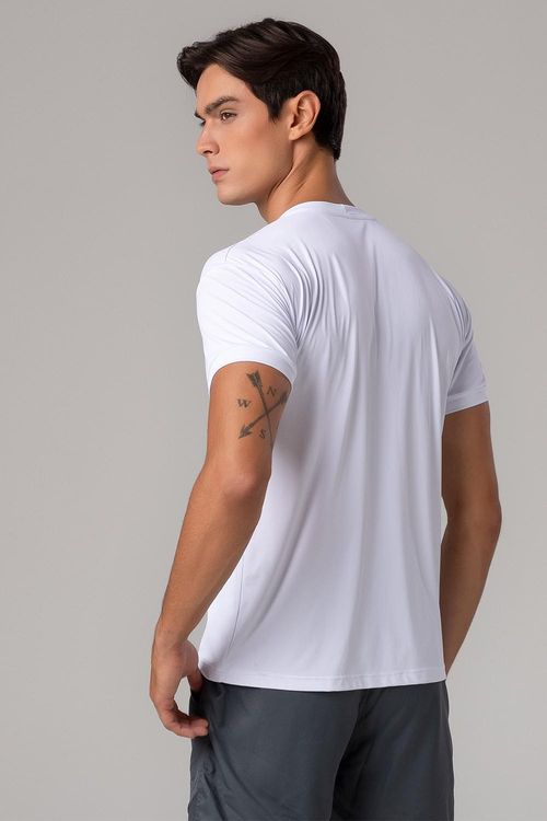 T-Shirt Bio Tech Maculina - Branca