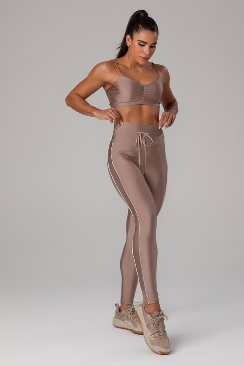 Calça Legging Lumi Line String - Nut