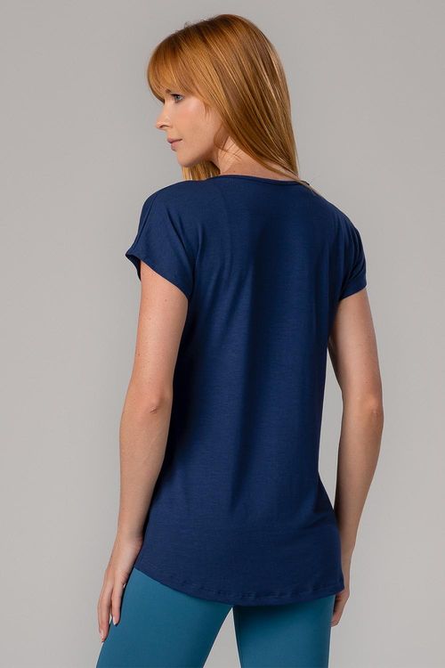 T-Shirt Fluidity Flora - Marinho