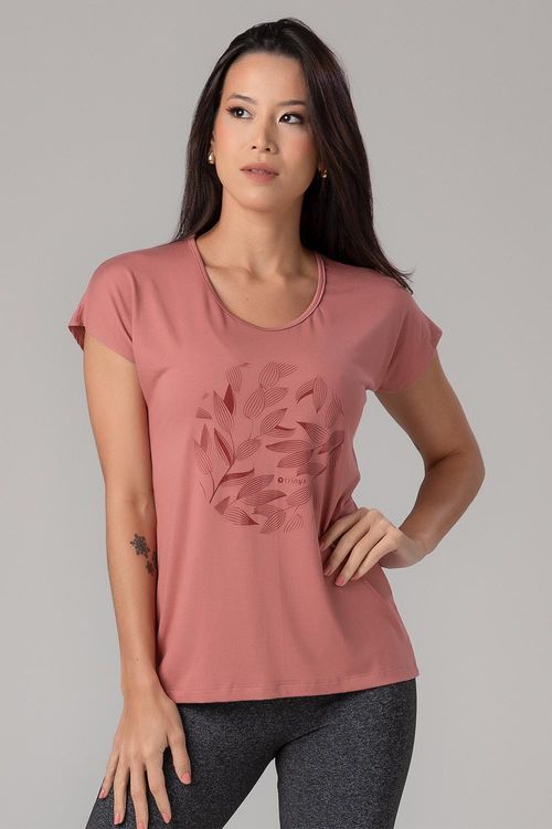 T-Shirt Fluidity Flora - Rosa Velho