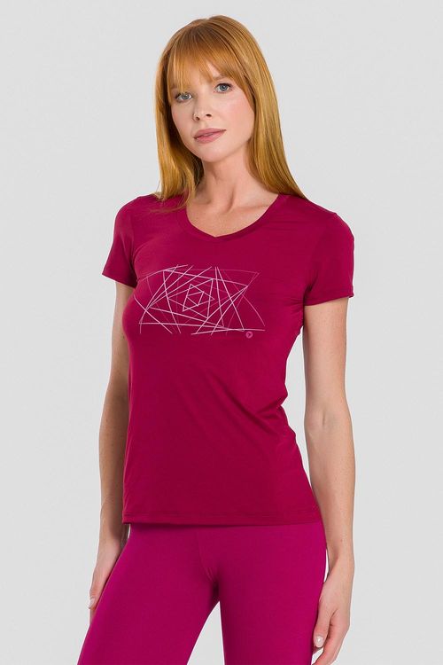 T-SHIRT FREEDOM GEO ADULTO - REF. F16431 - CRANBERRY
