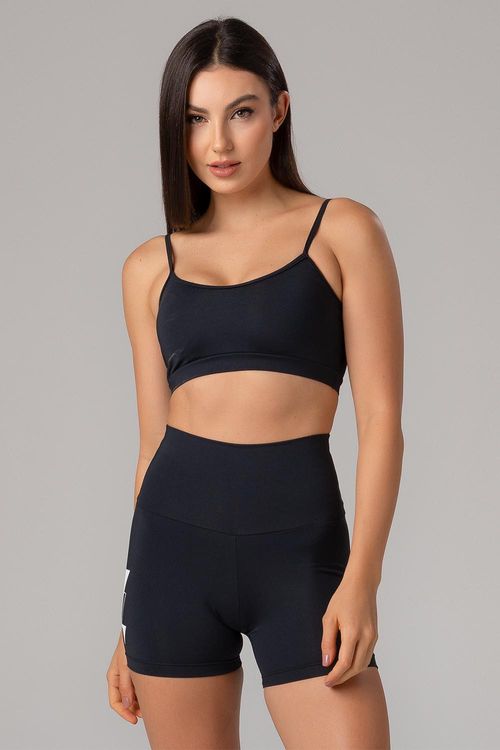 TOP FLEX COM BOJO REMOVÍVEL ADULTO - REF. F15810 - PRETO - ADULTO