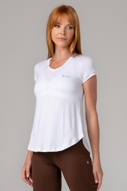 BLUSA ESSENTIAL BASIC FLUIDITY ADULTO - REF. A691 - BRANCO - ADULTO