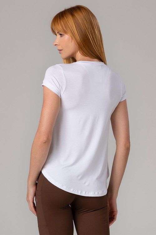 BLUSA ESSENTIAL BASIC FLUIDITY ADULTO - REF. A691 - BRANCO - ADULTO