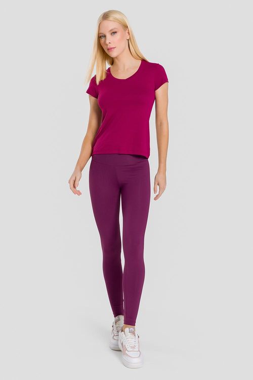 CALÇA LEGGING ESSENTIAL FLEX - REF. F15327 - MALBEC - ADULTO