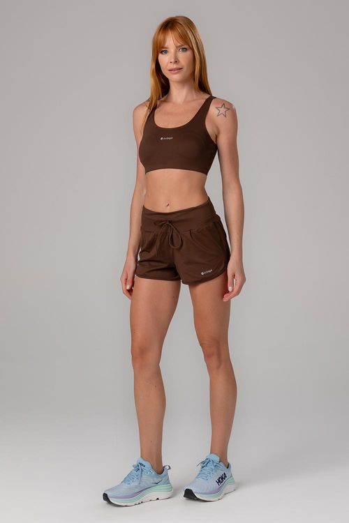 SHORTS SOFT TOUCH ESSENTIAL ADULTO - REF. F10194 - MARROM