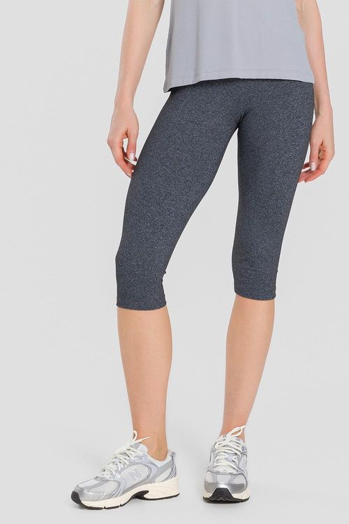 CALÇA CORSÁRIO ESSENTIAL FLEX - REF. F15698 - MESCLA PRETO