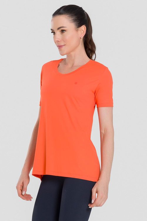 T-SHIRT ECO DRY WIDE ESSENTIAL ADULTO - REF. F15840 - LARANJA ELETRICO - ADULTO