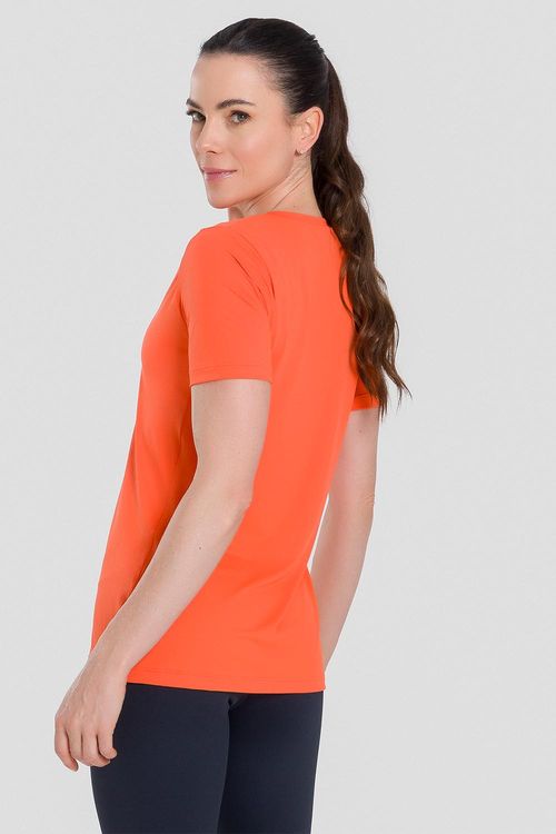 T-SHIRT ECO DRY WIDE ESSENTIAL ADULTO - REF. F15840 - LARANJA ELETRICO - ADULTO