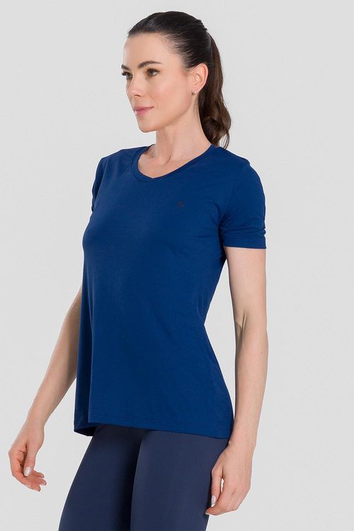 T-SHIRT ECO DRY WIDE ESSENTIAL ADULTO - REF. F15840 - MARINHO - ADULTO