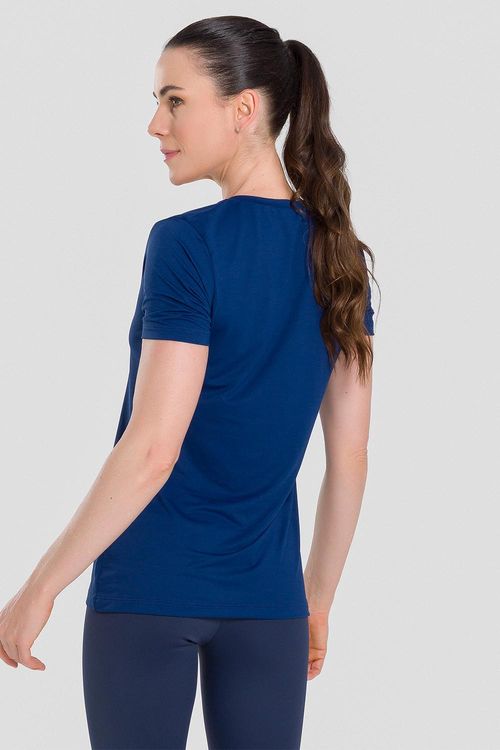 T-SHIRT ECO DRY WIDE ESSENTIAL ADULTO - REF. F15840 - MARINHO - ADULTO