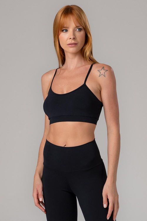 TOP COMFORT FIT NAKAY COM BOJO REMOVÍVEL ADULTO - REF. 15203 - PRETO