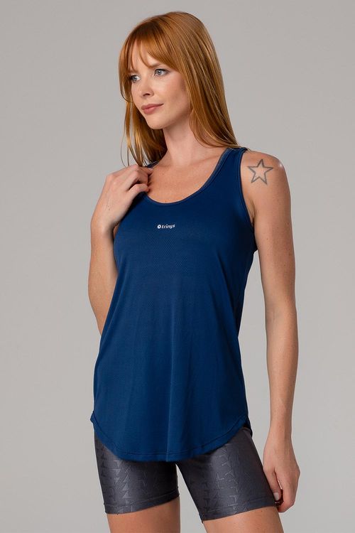 CAMISETA REGATA ESSENTIAL BREATHE ADULTO - REF. A782 - MARINHO