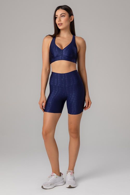 SHORTS INTERMEDIÁRIO JACQUARD ID ADULTO - REF. F15387 - MARINHO