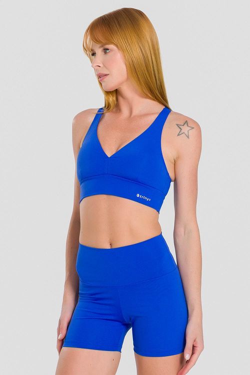 TOP FLEX DECOTE V COM BOJO REMOVÍVEL ADULTO - REF. F15323 - AZUL LIBERT