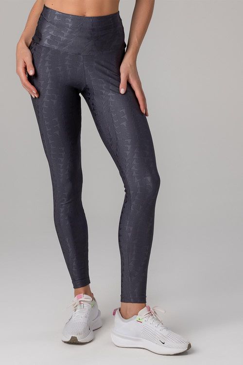 CALÇA LEGGING JACQUARD ID ADULTO - REF. F15382 - CHUMBO - ADULTO
