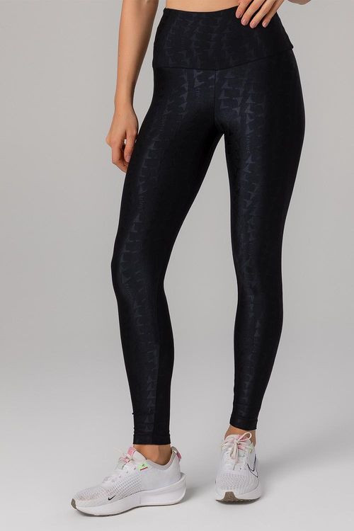CALÇA LEGGING JACQUARD ID ADULTO - REF. F15382 - PRETO