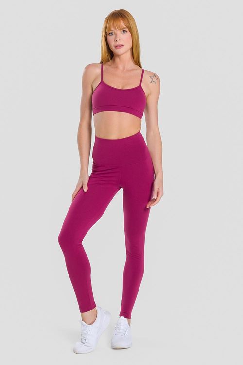 CALÇA LEGGING ESSENTIAL HIGH COMPRESSION HALTER ADULTO - REF. F13478 - BORGONHA