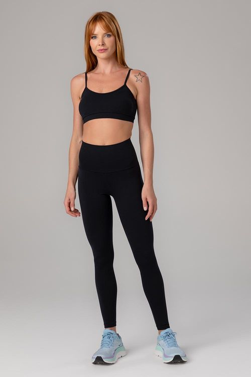 CALÇA LEGGING ESSENTIAL HIGH COMPRESSION HALTER ADULTO - REF. F13478 - PRETO