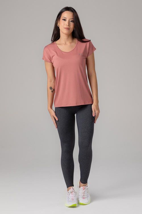 CALÇA LEGGING ESSENTIAL HIGH COMPRESSION ADULTO - REF. A723 - MESCLA PRETO