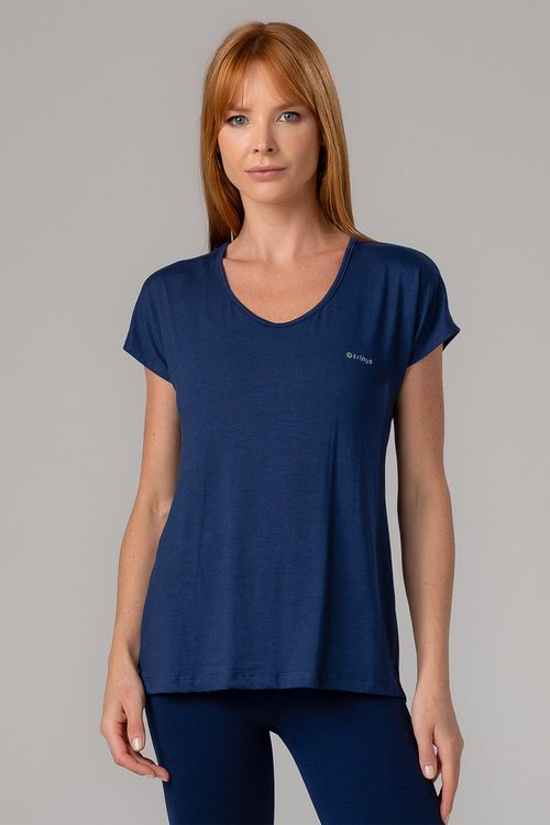 T-SHIRT ESSENTIAL FLUIDITY ADULTO - REF. A649 - MARINHO