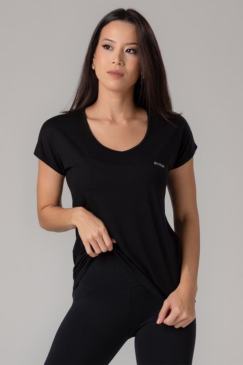 T-SHIRT ESSENTIAL FLUIDITY ADULTO - REF. A649 - PRETO