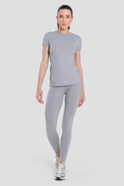 CALÇA LEGGING HIGH COMPRESSION ADULTO - REF. A724 - CINZA LOFT - ADULTO