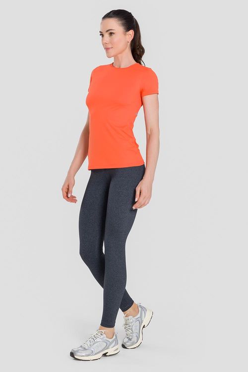 CALÇA LEGGING HIGH COMPRESSION ADULTO - REF. A724 - MESCLA PRETO