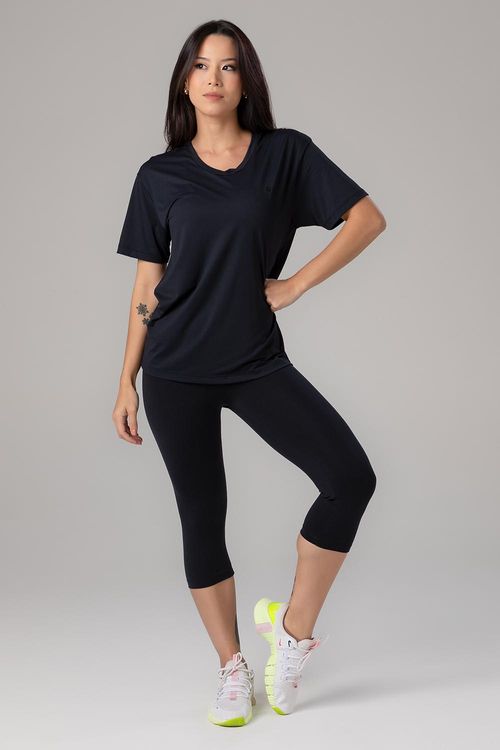 CALÇA CORSÁRIO ESSENTIAL HIGH COMPRESSION ADULTO - REF. A718 - PRETO - ADULTO