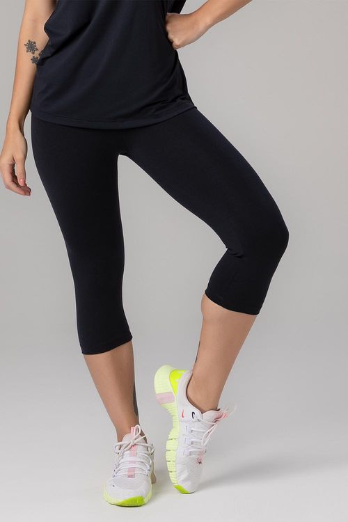 CALÇA CORSÁRIO ESSENTIAL HIGH COMPRESSION ADULTO - REF. A718 - PRETO - ADULTO