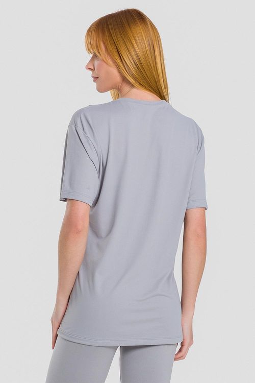 T-SHIRT ECO DRY SHAPE ESSENTIAL ADULTO - REF. F15839 - CINZA LOFT