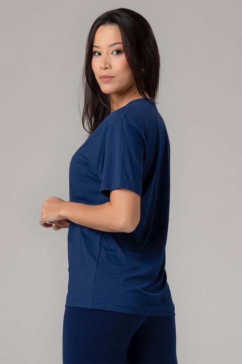 T-SHIRT ECO DRY SHAPE ESSENTIAL ADULTO - REF. F15839 - MARINHO - ADULTO