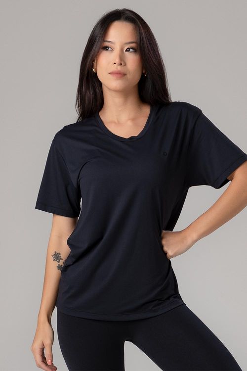 T-SHIRT ECO DRY SHAPE ESSENTIAL ADULTO - REF. F15839 - PRETO