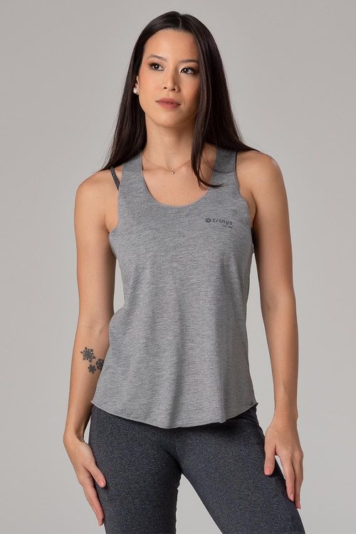 CAMISETA REGATA ESSENTIAL HIGH FLOW ADULTO - REF. F16241 - MESCLA CLARO