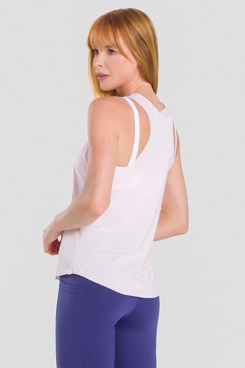 CAMISETA REGATA ESSENTIAL HIGH FLOW ADULTO - REF. F16241 - ROSA FORTE - ADULTO