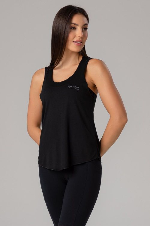 CAMISETA REGATA ESSENTIAL HIGH FLOW ADULTO - REF. F16241 - PRETO - ADULTO