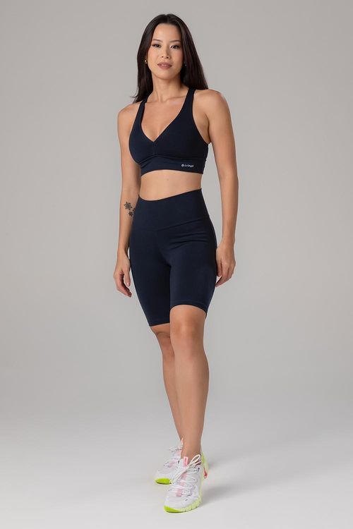 BERMUDA ESSENTIAL HIGH COMPRESSION ADULTO - REF. A716 - MARINHO EBONY