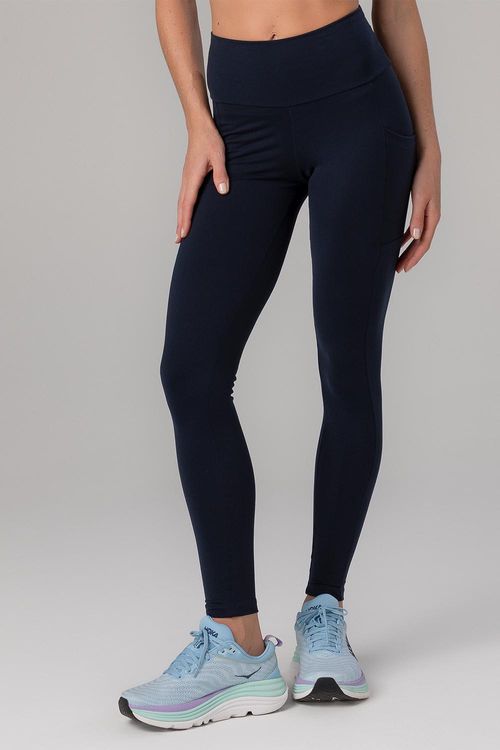 CALÇA LEGGING HIGH COMPRESSION ESSENTIAL COM BOLSO ADULTO - REF. F14391 - MARINHO EBONY