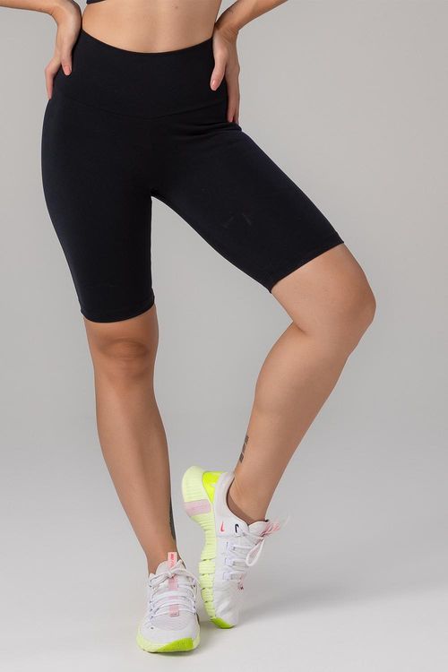 BERMUDA ESSENTIAL HIGH COMPRESSION ADULTO - REF. A716 - PRETO