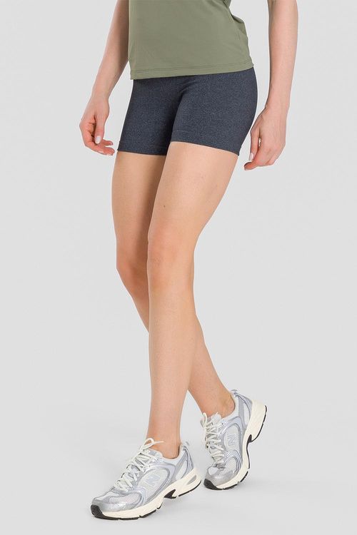 SHORTS ESSENTIAL HIGH COMPRESSION ADULTO - REF. A713 - MESCLA PRETO - ADULTO