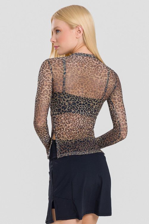BLUSA LEO ADULTO - REF. F16292 - LEOPARDO