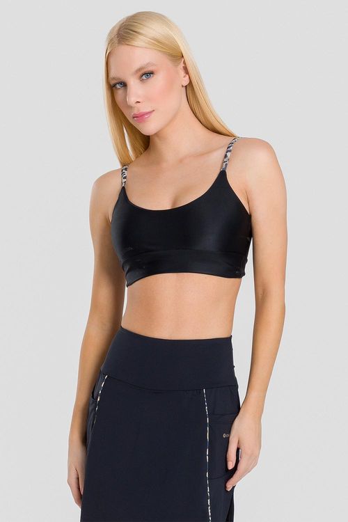 TOP LEO STRING COM BOJO REMOVÍVEL ADULTO - REF. F16290 - PRETO