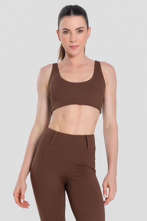 TOP EMANA COM RECORTE ADULTO - REF. F16303 - ESPRESSO